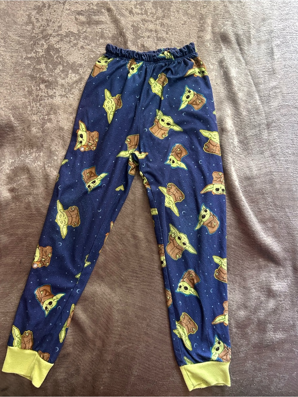 Kids Navy Blue 'Baby Yoda' Character Pajama Pants - Unbranded
